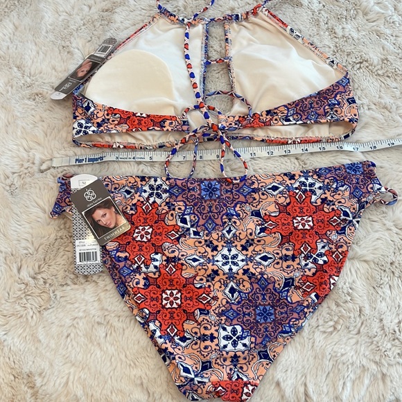 BOGO Daisy Fuentes High Neck Bra Top Bikini Coordinated Set 16 - Picture 6 of 13